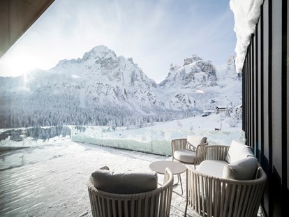 Hotels an der Piste - Hotel-Schwerpunkt: Skifahren & Ruhe - St.Kassian - Suite mit großer Terrasse und magischer Sicht  - Hotel Cappella