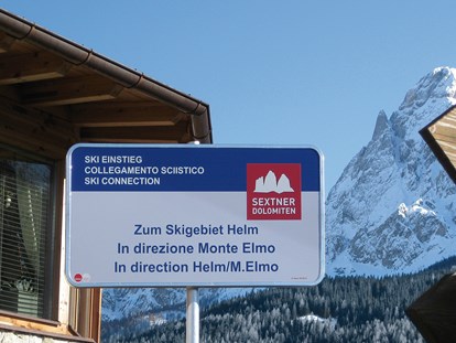 Hotels an der Piste - Hotel-Schwerpunkt: Skifahren & Wellness - Skigebiet - Einstieg direkt ab Berghotel - Berghotel Sexten Dolomiten