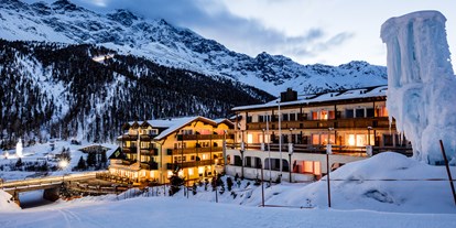 Hotels an der Piste - Hotel-Schwerpunkt: Skifahren & Familie - Mals - Hotel Paradies und Kanzelpiste - Paradies Pure Mountain Resort