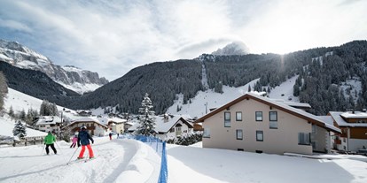 Hotels an der Piste - Rodeln - Skigebiet Gröden - Villa David Dolomites