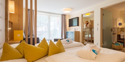 Hotels an der Piste - Kinderbetreuung - Trentino-Südtirol - Familienzimmer Edelweiß - Familienhotel Huber