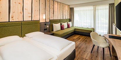 Hotels an der Piste - Sonnenterrasse - Wolkenstein (Trentino-Südtirol) - "Weisshorn" Zimmer - Sporthotel Obereggen
