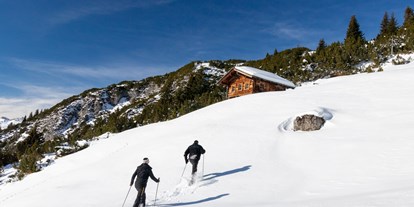 Hotels an der Piste - Hotel-Schwerpunkt: Skifahren & Ruhe - Hirschegg (Mittelberg) - Schneeschuhwanderung - Pension Alwin