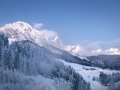 Hotels an der Piste - geführte Skitouren - Salzburg - Herrliche Aussicht auf den Rettenstein und Dachsteingletscher direkt aus unserer Lodge-Lounge! - meiZeit Lodge