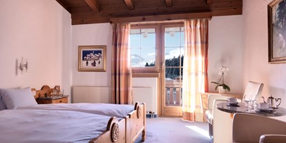 Hotels an der Piste - Hotel-Schwerpunkt: Skifahren & Ruhe - Flims Waldhaus - Komfort-Doppelzimmer im Chaletstil - Hotel Dieschen
