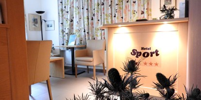 Hotels an der Piste - Skiraum: vorhanden - Bürchen - Reception  - Hotel Sport
