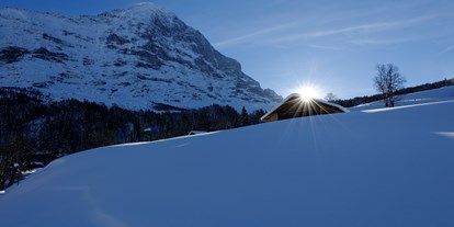 Hotels an der Piste - Suite mit offenem Kamin - Fiesch (Bellwald, Fiesch) - Eiger Nordwand im Winter - Aspen Alpin Lifestyle Hotel Grindelwald
