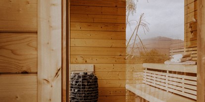 Hotels an der Piste - Sauna - Damüls - Unser Highlight die finnische Außensauna - Bio-Berghotel Ifenblick
