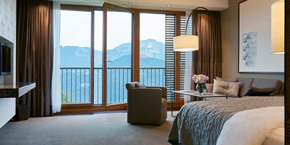 Hotels an der Piste - Parkplatz: kostenlos in Gehweite - Dienten am Hochkönig - Deluxe Bergblick Zimmer - Kempinski Hotel Berchtesgaden