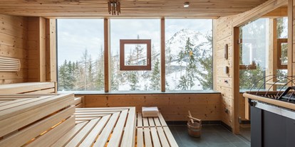 Hotels an der Piste - Skiraum: Skispinde - Mittersill - Verschiedene Saunen und Dampfbad mit Panoramaview - Holzhotel Forsthofalm