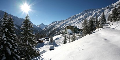 Hotels an der Piste - Sonnenterrasse - Skigebiet Sölden - Winter - Hotel Silbertal