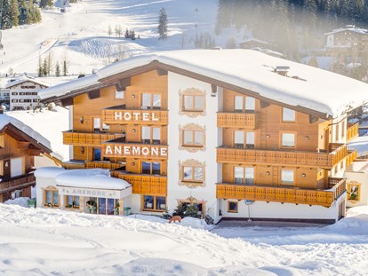 Hotels an der Piste - Skiraum: Skispinde - Ski-in und Ski-out zu unserem Hotel ohne Probleme.
 - Hotel Anemone