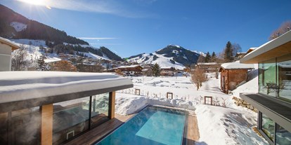 Hotels an der Piste - Skiservice: Skireparatur - Fieberbrunn - Hotelpool im Rosentalerhof Hotel und Appartements in Saalbach Hinterglemm - Rosentalerhof Hotel und Appartements