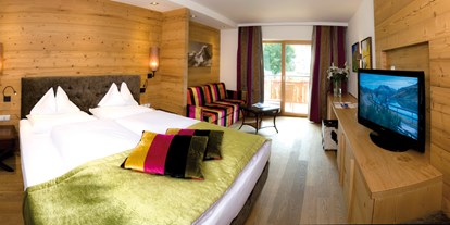 Hotels an der Piste - Skiraum: Skispinde - Galtür - Doppelzimmer Superior Garten - Hotel Gotthard