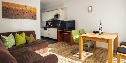 Hotels an der Piste - Wellnessbereich - Skigebiet Serfaus - Fiss - Ladis - Hotel Cores Fiss Appartement mit 2 Schlafzimmer - Hotel Cores