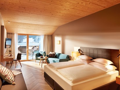 Hotels an der Piste - Skikurs direkt beim Hotel: für Kinder - Mittelberg (Mittelberg) - Doppelzimmer Premium  - Hotel die Wälderin