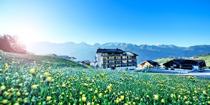 Hotels an der Piste - Pools: Infinity Pool - Skigebiet Serfaus - Fiss - Ladis - Alps Lodge im Sommer - Alps Lodge
