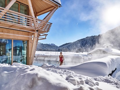 Hotels an der Piste - Hotel-Schwerpunkt: Skifahren & Wellness - HUBERTUS MOUNTAIN REFUGIO ALLGÄU