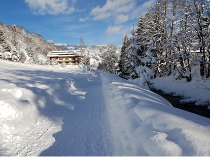 Hotels an der Piste - Ski-In Ski-Out - Österreich - Ruhige Lage, 800 m am geräumten Wanderweg bis in das Dorfzentrum Hinterglemm. - Erstklassig & down to Earth - das bio-zertifizierte Gartenhotel Theresia****S 
