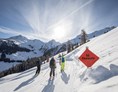 Skigebiet: Skifahrergruppe auf der beliebten "Skiroute 66" - Ski Juwel Alpbachtal Wildschönau