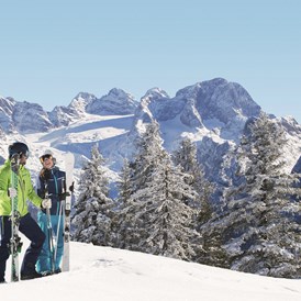 Skiregion: Panoramablick auf den Dachstein - Skiregion Dachstein West