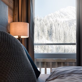 Skihotel: Jedes Zimmer bietet herrlichen Bergblick. - meiZeit Lodge