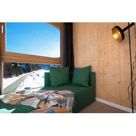 Skihotel: Confort Zimmer Sofa - Sports&Nature Hotel Boè