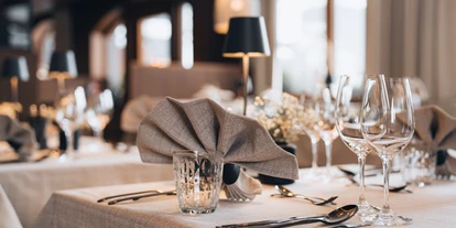 Hotels an der Piste - Skigebiet Pitztaler Gletscher und Rifflsee - Nahaufnahme vom Tisch - Boutique Hotel Mandarfner Hof