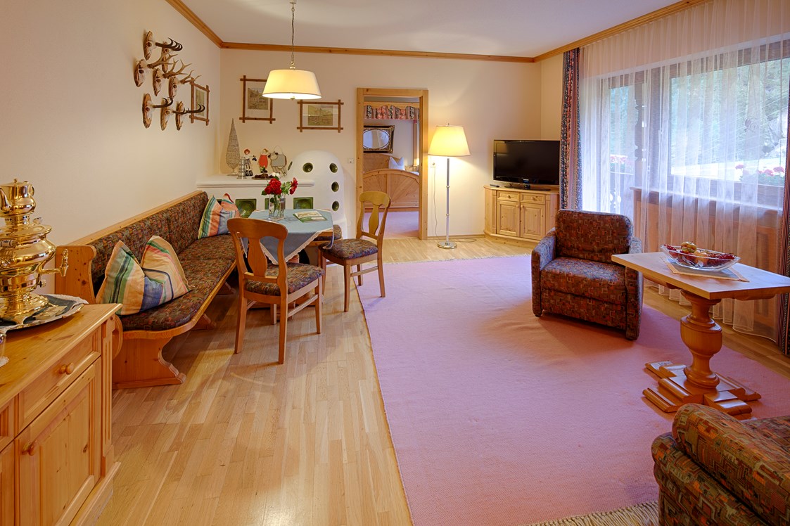 Skihotel: Wohnbereich Alpen Suite 55m² - Hotel Der Rindererhof