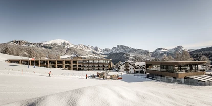 Hotels an der Piste - Skigebiet Gröden - Hotelanlage direkt an der Piste - Cendevaves Alpine Silence Hotel