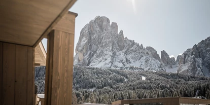Hotels an der Piste - Skigebiet Gröden - Aussicht aus den Zimmern - Cendevaves Alpine Silence Hotel
