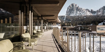 Hotels an der Piste - Skigebiet Gröden - Sky Bar - Cendevaves Alpine Silence Hotel