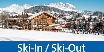 Hotels an der Piste - Hotel-Schwerpunkt: Skifahren & Shopping - Hinterglemm - Ski-In Ski-Out in Kitzbühel - Rasmushof Hotel Kitzbühel