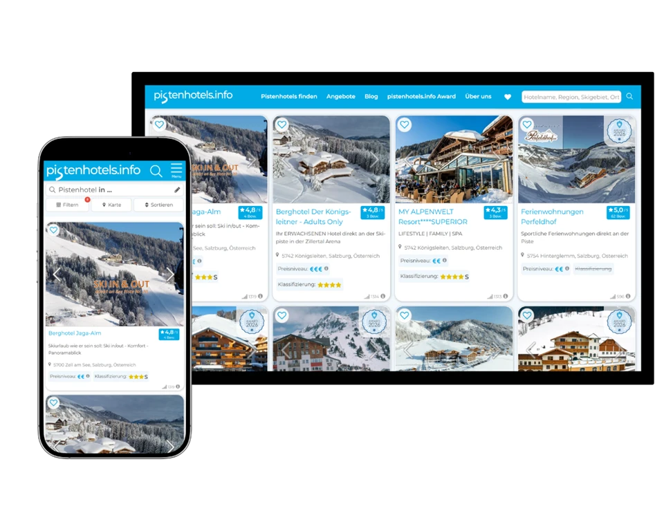 Mockups der Suchseite