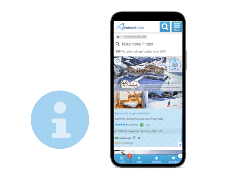 Mockup der Suchseite