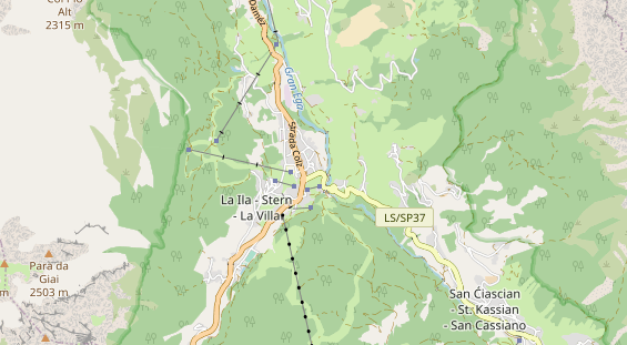 Pistenhotel auf Karte