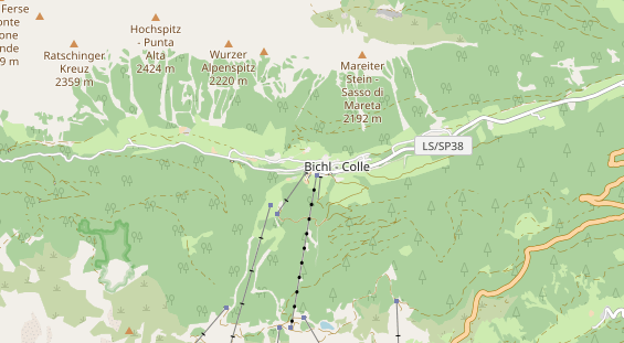 Pistenhotel auf Karte