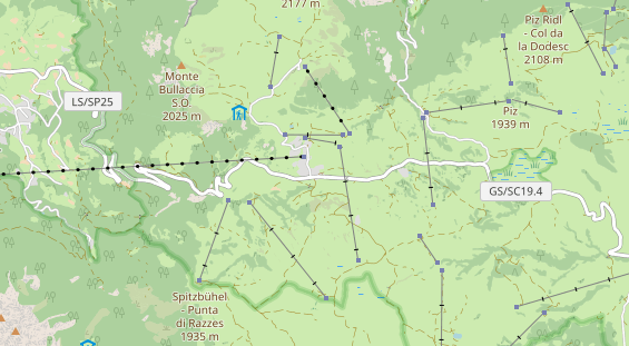 Pistenhotel auf Karte