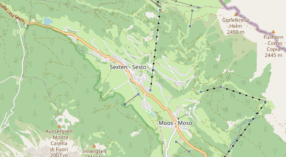 Pistenhotel auf Karte