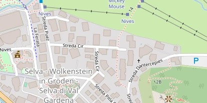 Pistenhotel auf Satellitenbild