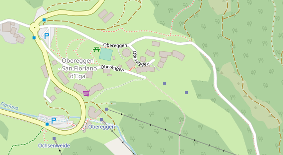 Pistenhotel auf Satellitenbild