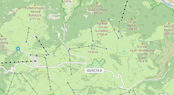 Pistenhotel auf Karte