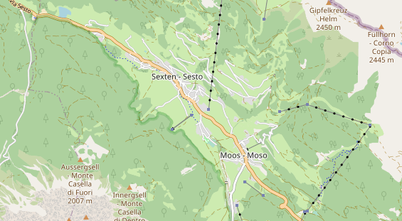 Pistenhotel auf Karte