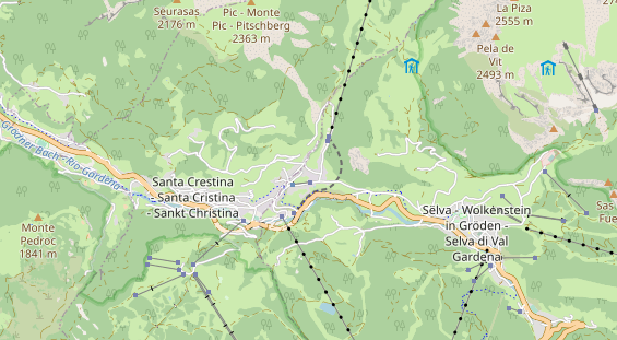 Pistenhotel auf Karte