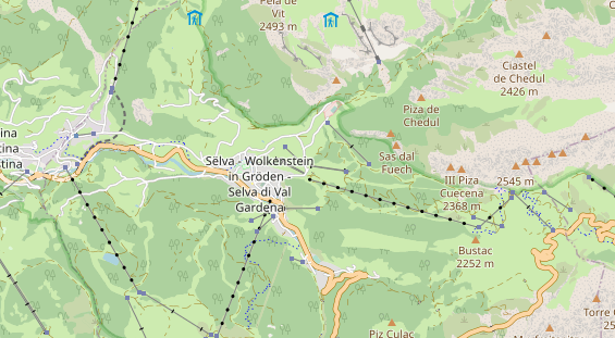 Pistenhotel auf Karte