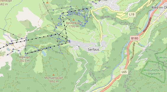 Pistenhotel auf Karte