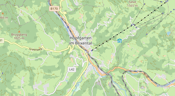 Pistenhotel auf Karte