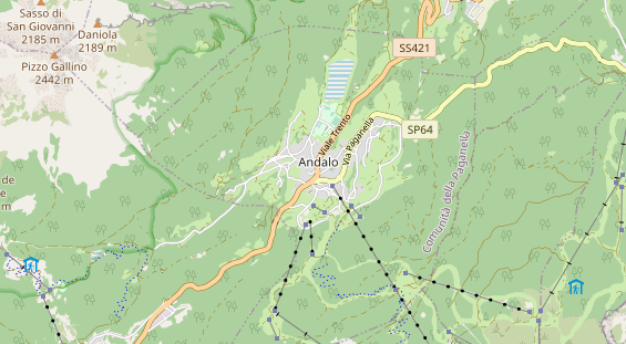 Pistenhotel auf Karte