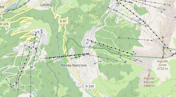 Pistenhotel auf Karte