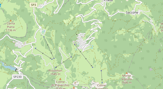 Pistenhotel auf Karte